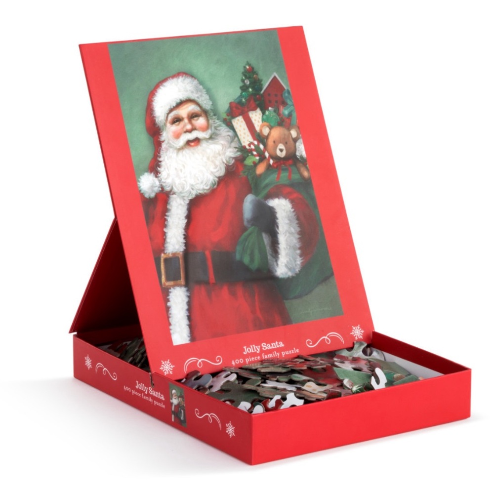 Demdaco Jolly Santa 400 Piece Family Puzzle - NEW/Sealed